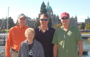 Mom, Dad, Kurt and Bill in Victoria